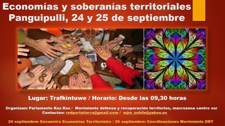 Mapuches y organizaciones sociales realizan encuentro sobre “Economías y Soberanías Territoriales”