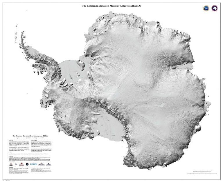 Mapa de la Antártica es el de más alta resolución existente hasta hoy