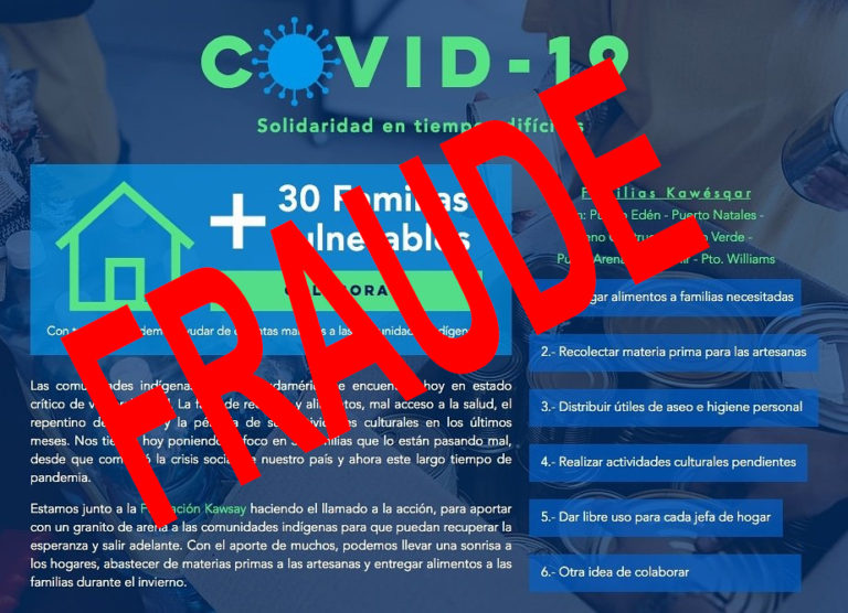 Comunidades kawesqar denuncian fraude en solicitud de ayuda por coronavirus