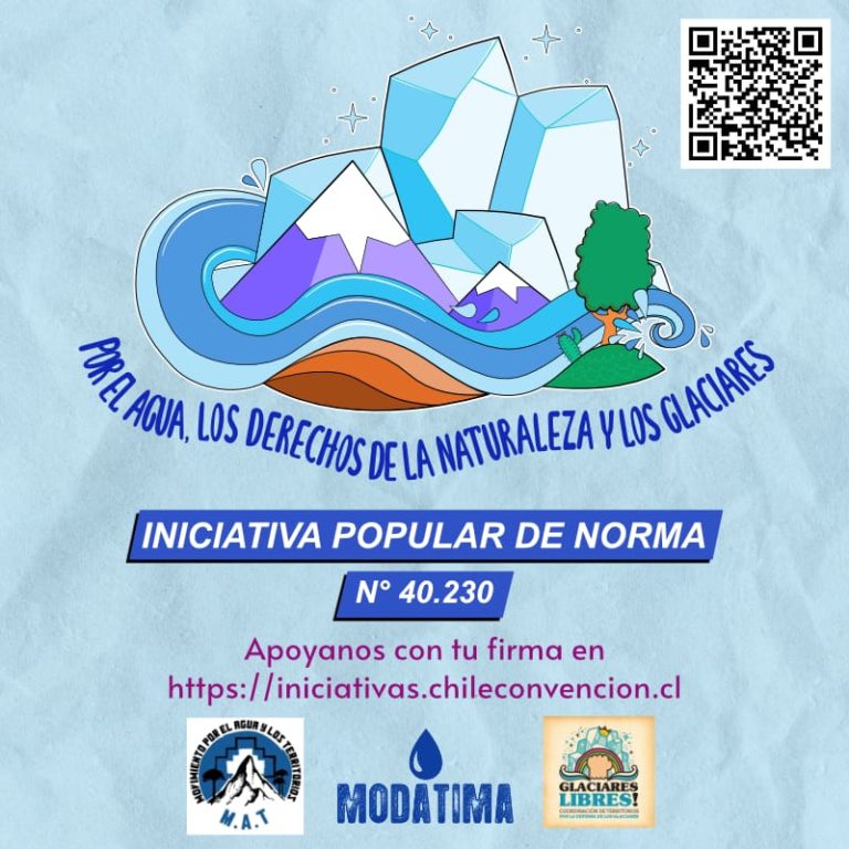 Súmate aquí para que la nueva constitución defienda el agua, los derechos de la Naturaleza y los Glaciares