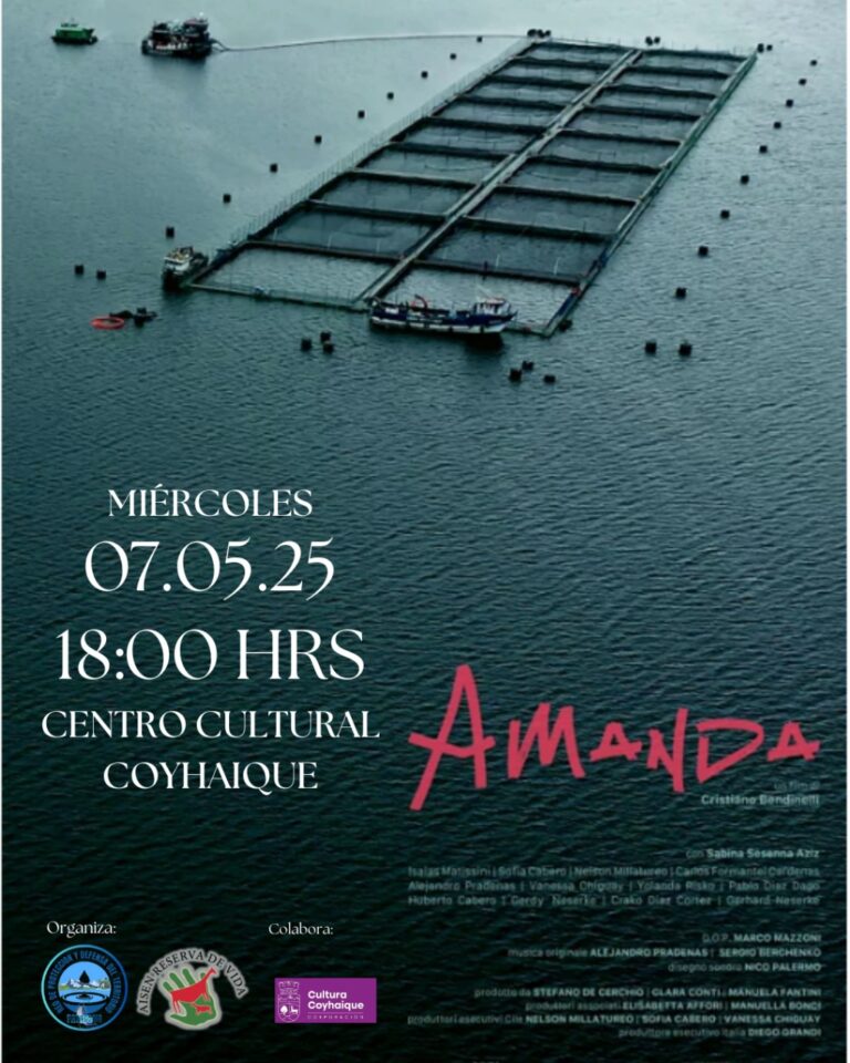 En Coyhaique se exhibirá «Amanda», la cinta que retrata los impactos de la industria del salmón en Aysén