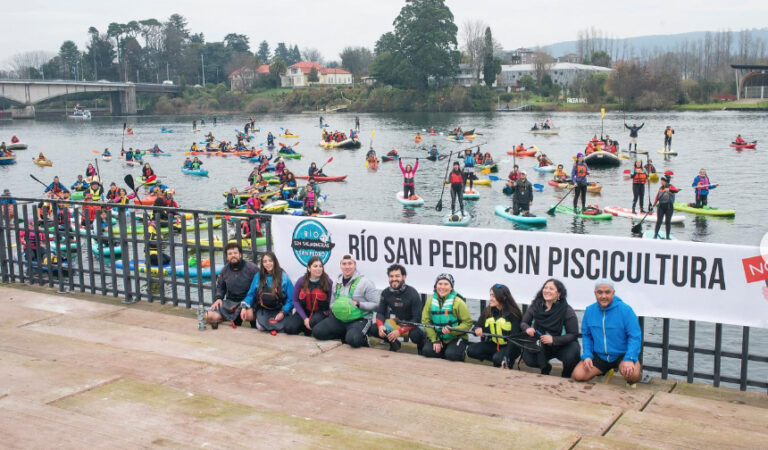 Piscicultura salmonera pone en riesgo patrimonio paleontológico en Río San Pedro