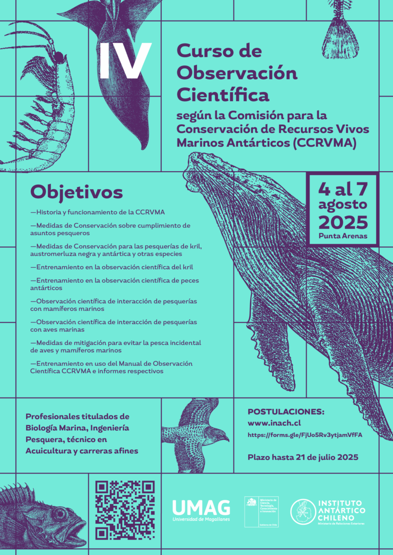 Postulaciones abiertas para taller en observación científica en pesquerías antárticas