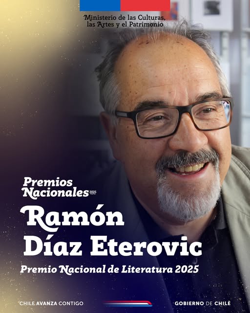 Una excelente noticia alegra a su lectores: Ramón Díaz Eterovic, creador de detective Heredia y el gato Simenon, Premio Nacional de Literatura 2025.
